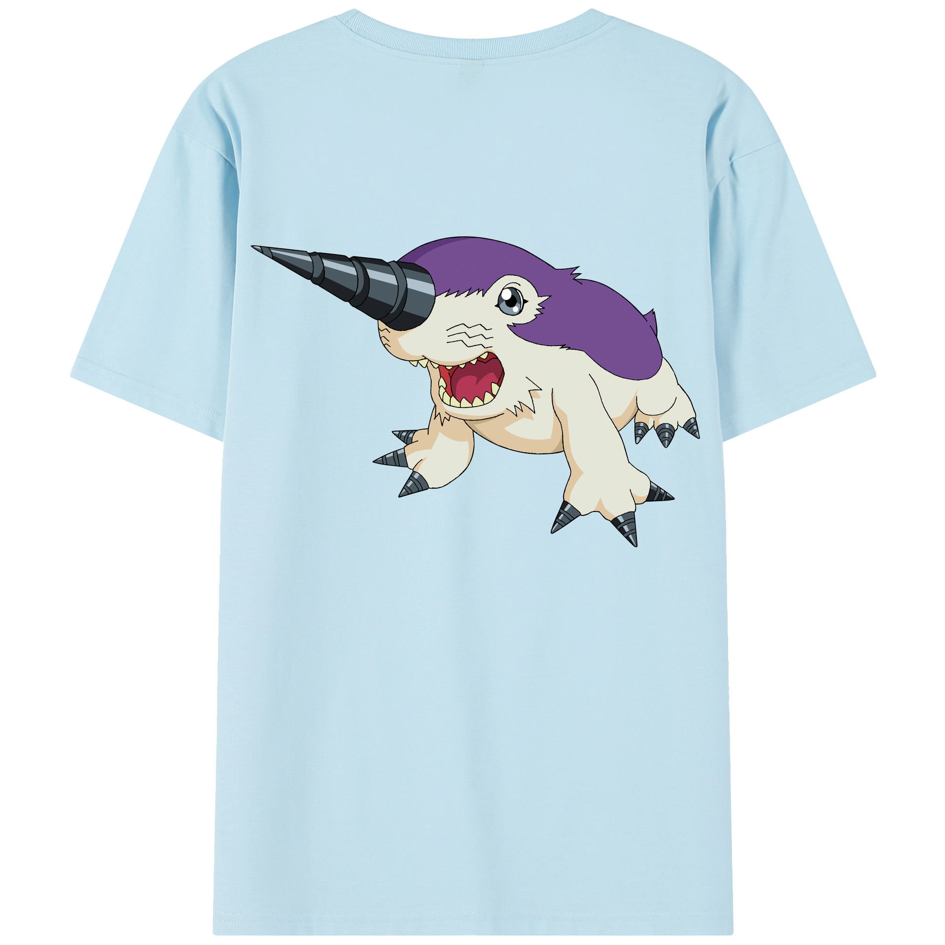 （画像用） Digimon デジタルモンスター/デジモン 綿100％半袖Tシャツ（背面プリント）